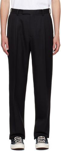 WACKO MARIA Pantalon noir à plis