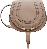 Chloé Beige Small Marcie Saddle Bag