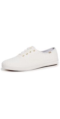 Keds Champion Mini Daisy Eyelet Sneakers Snow White 5