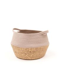Factory - Panier rond en coton - Taille Unique - Beige