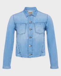 Janelle Slim Raw Denim Jacket