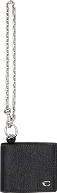 Coach 1941 Black Chain Bifold Wallet