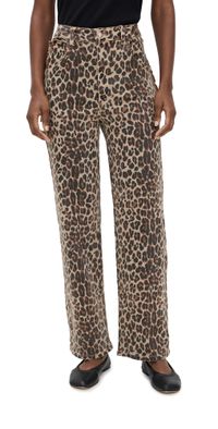 Never Fully Dressed Leopard Lucia Scallop Detail Jeans Leopard 2