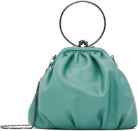 YOHJI YAMAMOTO Blue Clasp Drape Bag
