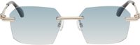 Palm Angels Gold Quartz Sunglasses