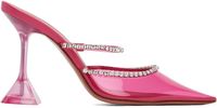 Amina Muaddi Escarpins Gilda 95 roses à ornements en verre taillé