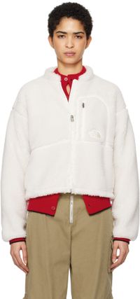 The North Face Blouson 2 blanc en sherpa à glissières