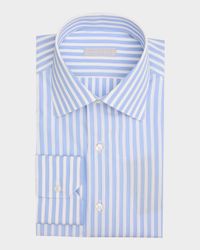Men's Cotton Bengal Stripe Dress Shirt