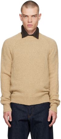 Dries Van Noten Beige Alpaca Sweater