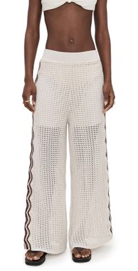 Dress To Orla Knit Pants Beige Grain S