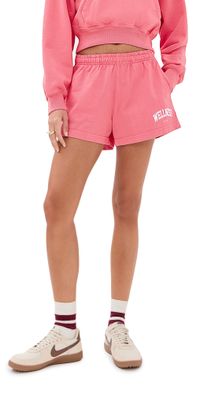 Sporty & Rich Wellness Ivy Disco Shorts Cotton Candy/White L