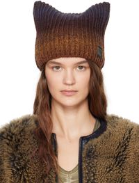 KNWLS Brown & Purple Precious Square Beanie