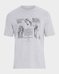 Men's Parthenon Print Cotton T-Shirt