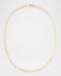 Thin Flash Tile Necklace in 14K Yellow Gold, 16.5"L