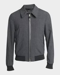 Men's Wool Stretch Blouson Jacket