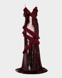 Rialto Sequined Maxi Dress