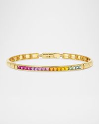 18K Yellow Gold L'Clat Sapphire Link Bracelet