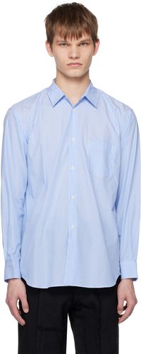 Comme des Garçons Shirt Blue & White Stripe Shirt