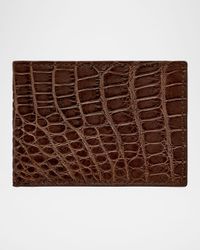 Men's Alligator Leather Slim Bifold Wallet