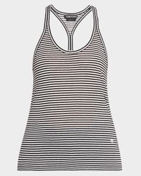 Striped Viscose Racerback Tank Top