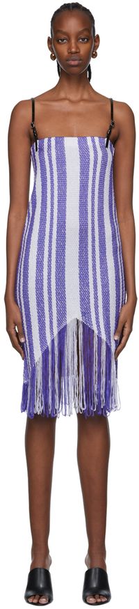 JW Anderson Purple Nylon Mini Dress
