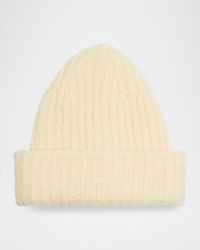 Cloud Wool Ribbed Beanie