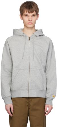 Carhartt Work In Progress Gray Chase Hoodie