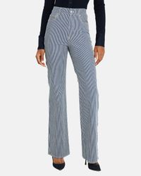 Crosbie Wide-Leg Stripe Jeans