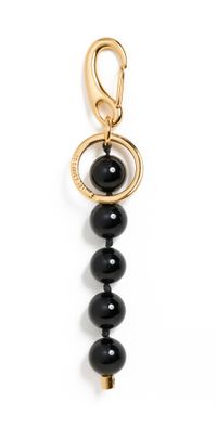 Wandler Bag Charm Beads Black Onyx One Size