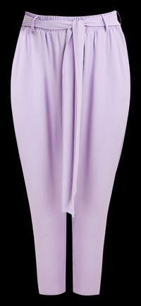 Mat Fashion - Pantalon cigarette ceinturé à effet ballon - Taille 50 - Violet