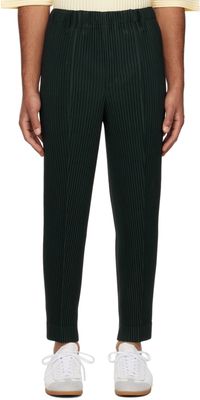 HOMME PLISSÉ ISSEY MIYAKE Green Compleat Trousers