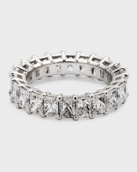 Platinum Radiant FG/VS Diamond Eternity Band, Size 6, 5.28tcw