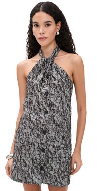 IRO Elara Dress Mixed Brown 42