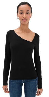 PAIGE Leonna Top Black S