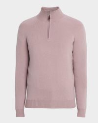 Men's Cashmere Quarter-Zip Sweater
