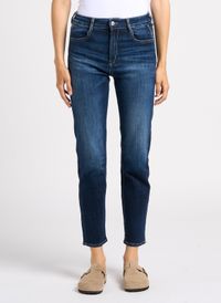 Le Temps Des Cerises - Jean slim taille haute délavé - Taille 34 - Bleu