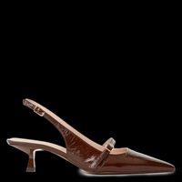 Saison 1865 - Escarpins en cuir - Taille 41 - Marron