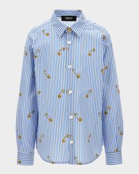 FORMAL SHIRT POPELINE PINSTRIPE PIN KIDS