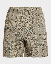 Men's Printed Mesh Practice Shorts