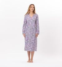 Le Chat - Chemise de nuit longue en jersey - Taille 38 - Multicolore