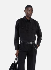 The Kooples - Chemise style polo - Taille XL - Noir