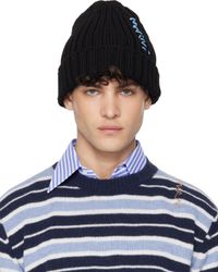 Marni Black Cotton Beanie