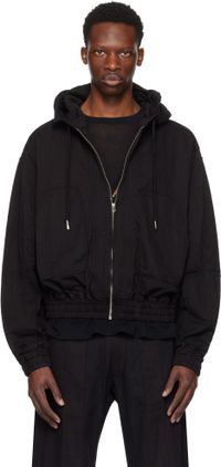 Tondolo Black Arm Patch Hoodie