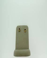 22KYG PURPLE SAPPHIRE EARRIN