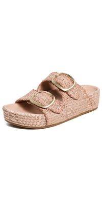 Loeffler Randall Theo Two Band Sandals Blush 5.5
