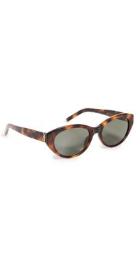 Saint Laurent SL M148 Sunglasses Havana-Havana-Grey One Size