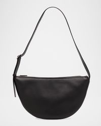 Jouvette Crescent Shoulder Bag in Leather