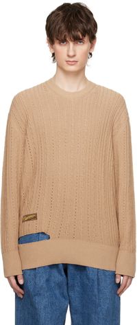 Commission Tan University Sweater