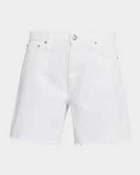 Kaia High-Rise Cut-Off Denim Shorts