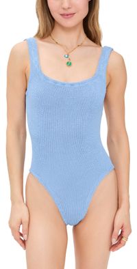 Hunza G Square Neck One Piece Cornflower One Size